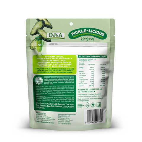 Pickle-Licious Pickle sabor pepinillo - 50g - DJ&A