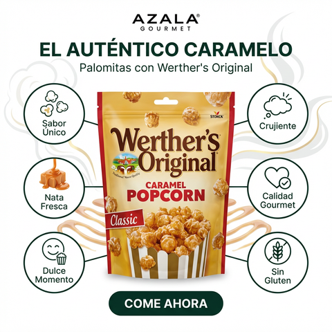 Original Caramel Popcorn - 624g - Welther Original