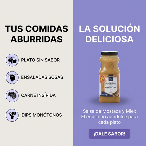 Salsa de mostaza y miel pet 1,24kg