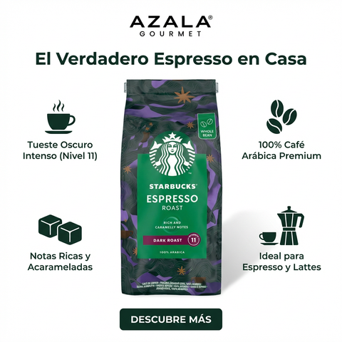 Café en Grano 100% Arábica - 450gr - Starbucks Espresso Roast