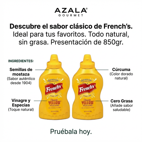 Pack Mostaza Clásica - 850g x 2 - French’s