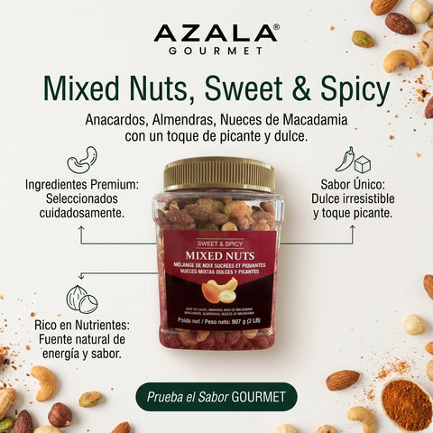 Dulce y picante , nueces mixtas - 907g - Costco Francia