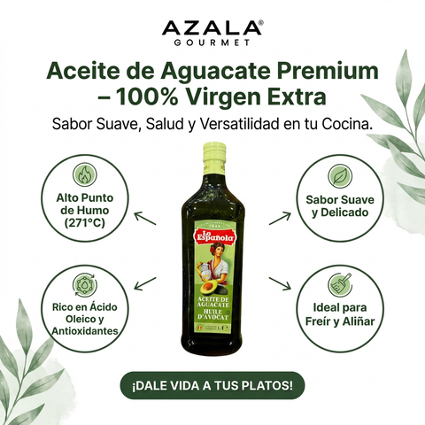 Aceite de aguacate botella - 1 Litro - La Española