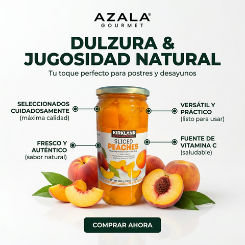 Diced Peaches - 680g - Kirkland Signature