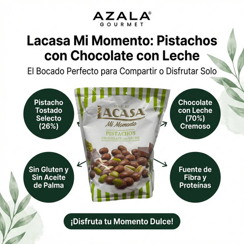 Mi momento pistacho con chocolate de leche - 700g. - La Casa