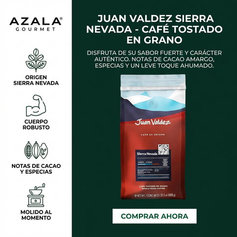 Sierra Nevada | Café Tostado en Grano, Fuerte - 1Kg - Juan Valdez Café
