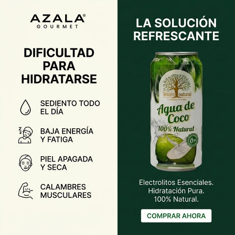 Agua de coco 100% natural - Tesoro Natural (próximamente Amazonia)