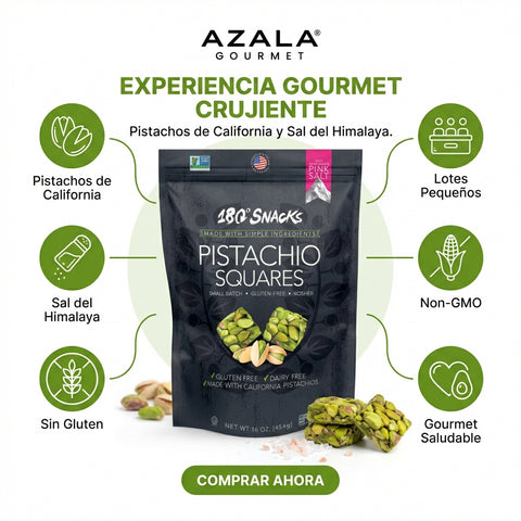 Pistachio Squares – 454 g - 180° Snacks