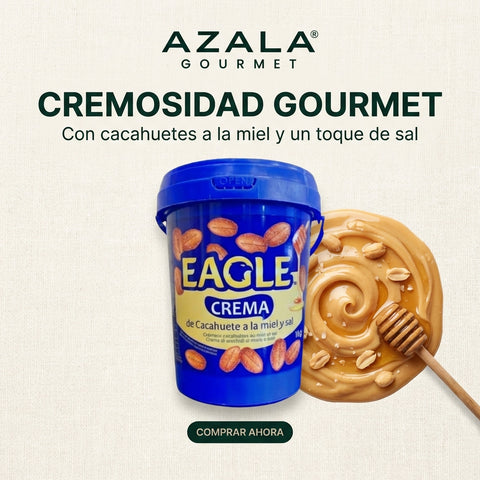 Crema de cacahuate a la miel y sal - 1 kilo - Eagle