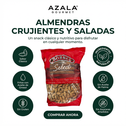 Raw almonds - 1kg - Borges 