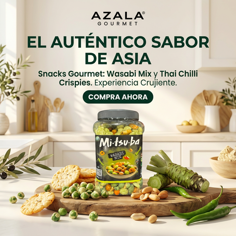 Mitsuba Wasabi Mix &amp; Thai Chilli Crispies – Asian Snacks 800g