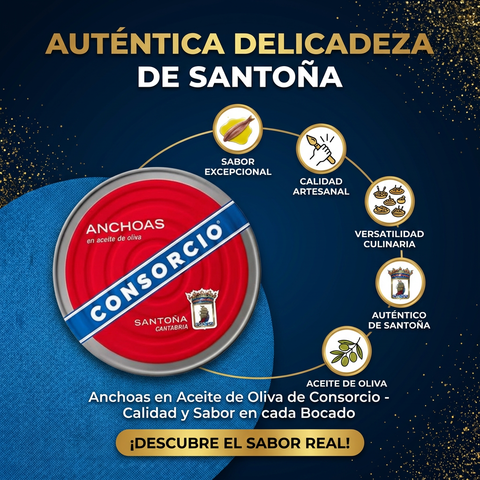 Anchoas Santoña en Aceite de Oliva - Consorcio