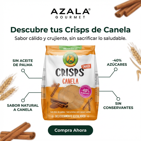 Crisps Snack Canela - 180 g - Cem Porcento