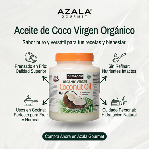 Aceite de Coco Virgen Prensado en Frío - 2.28kg  - Kirkland Signature