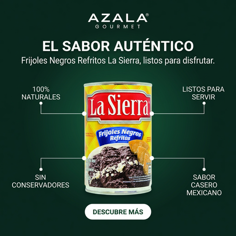 Frijoles Negros Refritos - 430gr - La Sierra