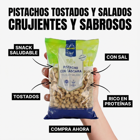 Roasted pistachio + salt - 1kg - Metro Chef