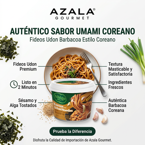 Udon Frito Sabor a Barbacoa Estilo Coreano - 6x 187.2g - Cj Bibigo