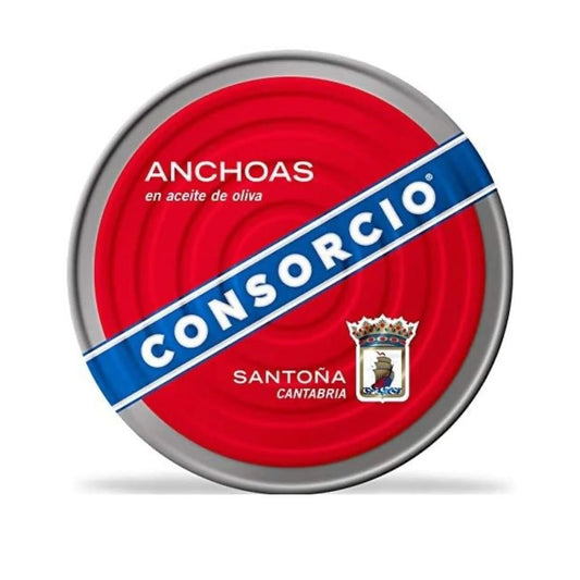 Anchoas Santoña en Aceite de Oliva - 550g (400gne) - Consorcio - AZALA GOURMET