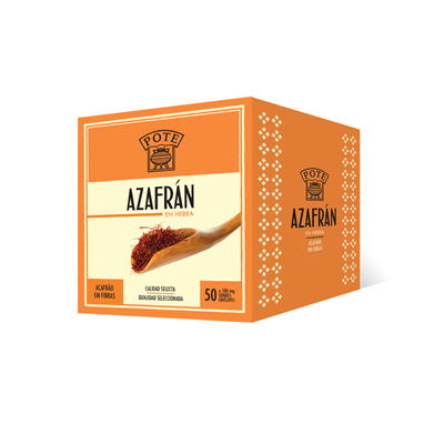 Azafrán hebra - 100 mg - contiene 50 sobres (total 5 g) - Pote - AZALA GOURMET