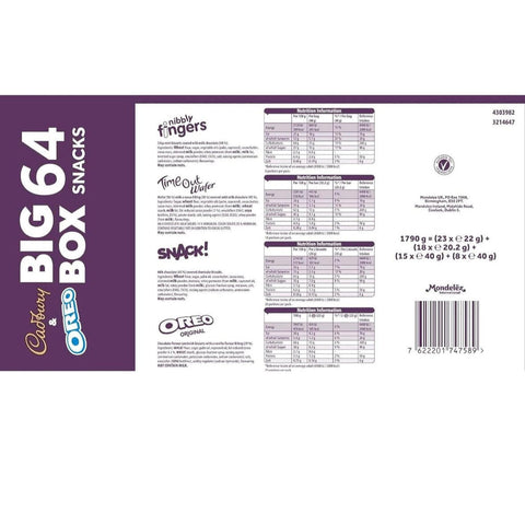 BIG BOX - 64 piezas - Cadbury + + Oreo