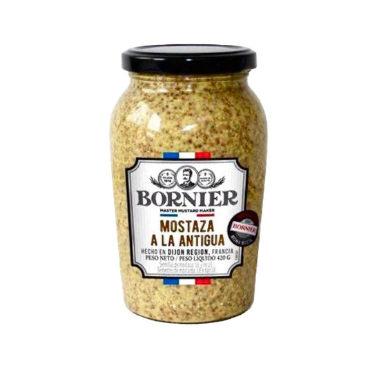 Bornier mostaza antigua frasco 420g - AZALA GOURMET