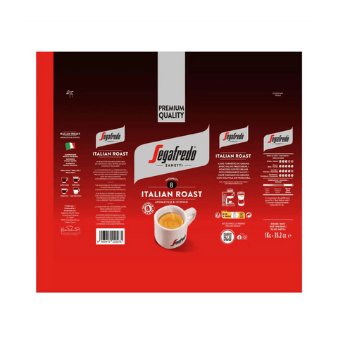 Premium Coffee Beans - 1kg - Segafredo Zanetti Italian Roast
