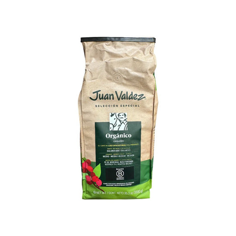 Café orgánico Juan Valdez en grano 1 kg
