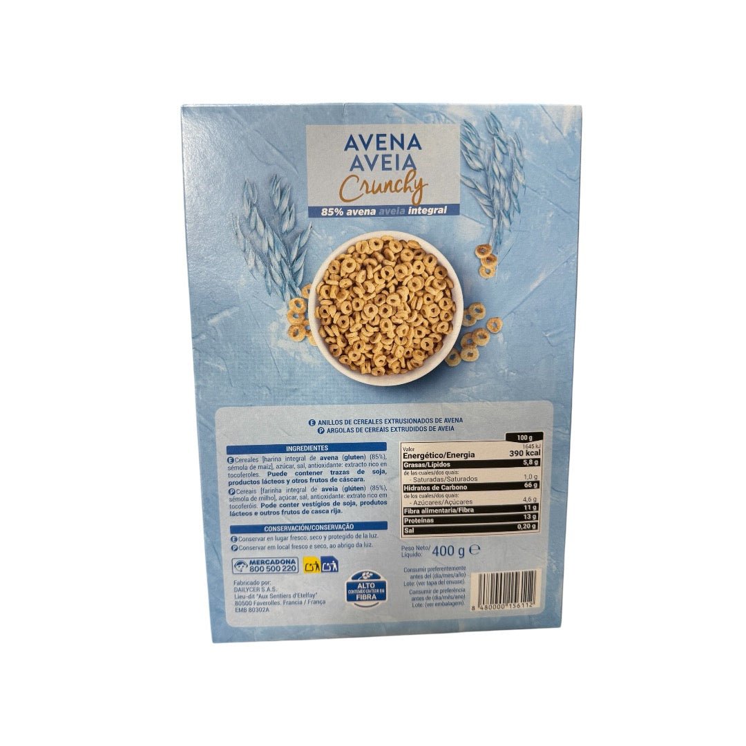 Cereal avena crunchy - 400g - Hacendado - AZALA GOURMET