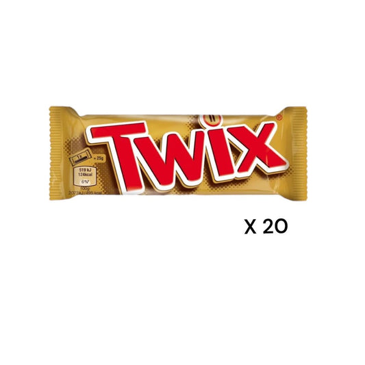 Chocolatinas caramelo y galleta - 20x50g - TWIX - AZALA GOURMET