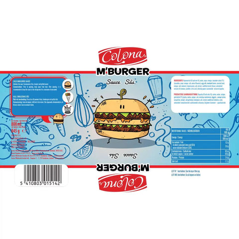 Colona M’Burger – 500ml - Salsa Especial para Hamburguesas - AZALA GOURMET
