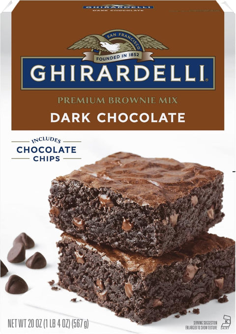 Dark Chocolate Brownie Mix - 4x556gr - Ghirardelli
