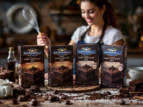 Dark Chocolate Brownie Mix - 4x556gr - Ghirardelli