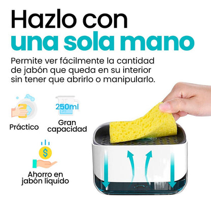 Dispensador de una mano para jabón líquido - AZALA GOURMET