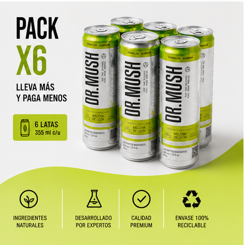 Dr. Mush - Pack de 6 - Sparkling Guaraná