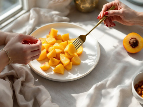 Duraznos amarillos en trozos - 4 x 113g - Venus Growers