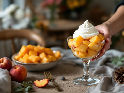 Duraznos amarillos en trozos - 4 x 113g - Venus Growers