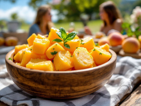 Duraznos amarillos en trozos - 4 x 113g - Venus Growers