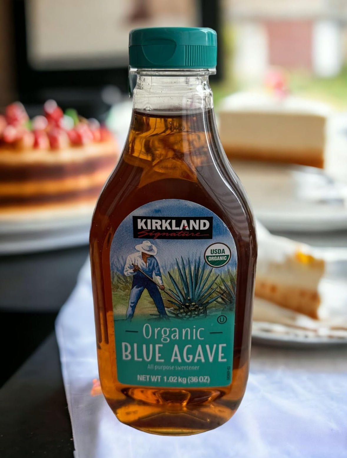 Endulzante Miel Sirope Orgánico de Agave Azul - Kirkland Signature – 1 kg - AZALA GOURMET