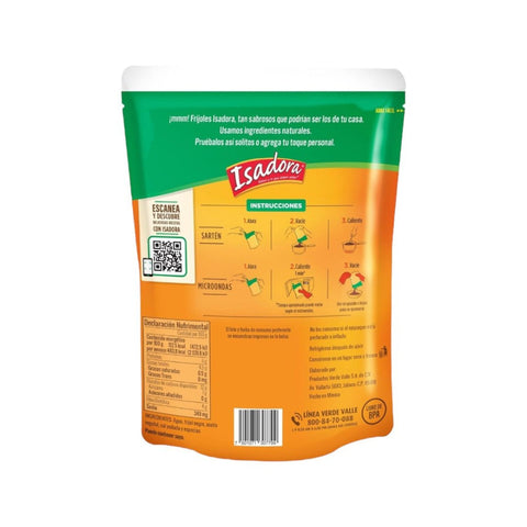 Frijoles negros refritos - 430g - Isadora