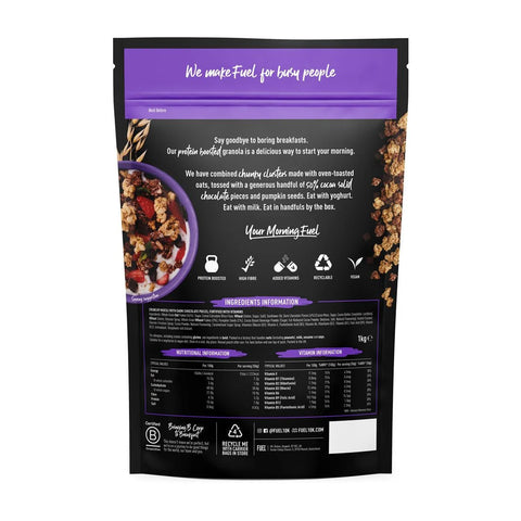 Granola con Trozos de Chocolate - FUEL10K  – Protein Boosted | 1 kg