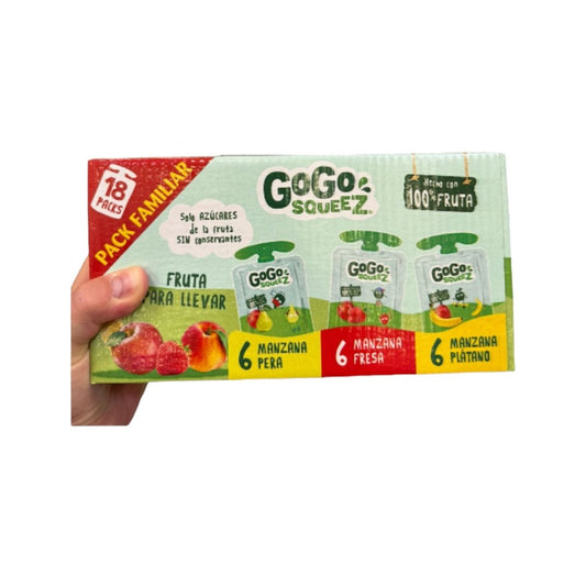 GoGo Squeez - paquete de 3 sabores - 90 g - AZALA GOURMET