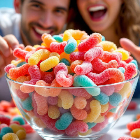 Gomitas Ácidas - 1kg - Fini Fizzy Worms