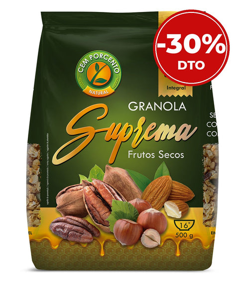 Granola Suprema Frutos Secos Cem Porcento - 30% de descuento