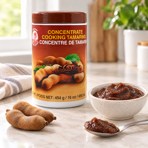 Concentrado de tamarindo Cock Brand en la cocina