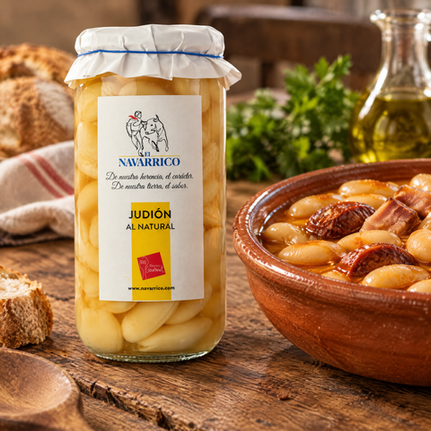 Judión al natural El Navarrico con guiso