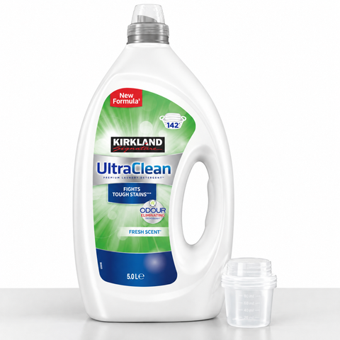 Detergente Kirkland Signature Ultra Clean Bio 5 L con tapón dosificador