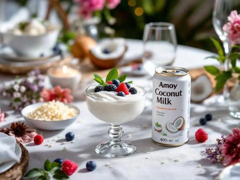 Leche de coco lata - 400ml - Amoy - AZALA GOURMET