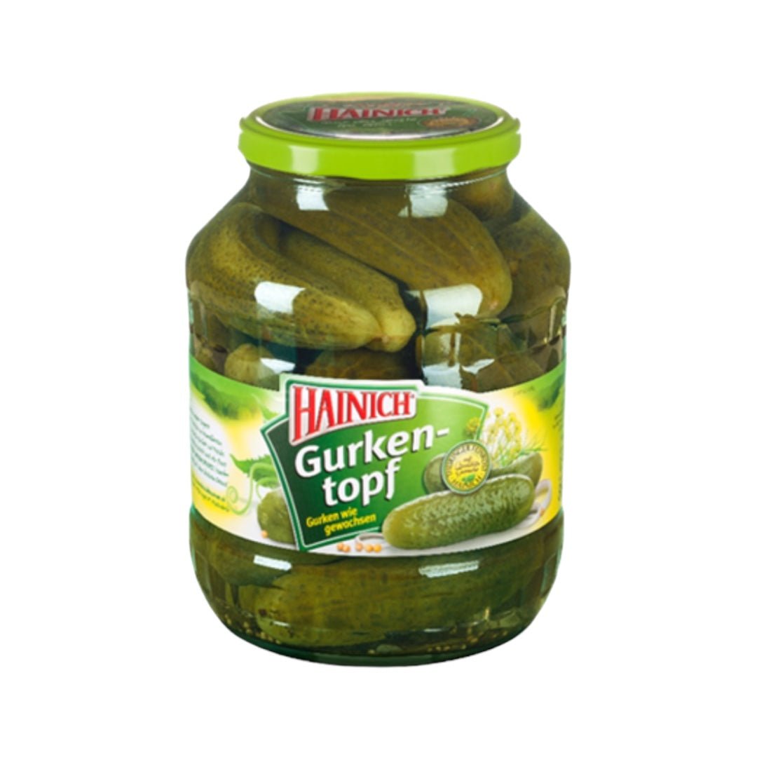 Pepinillos al gusto aleman gurkentopf frasco - 1550 g - Hainich - AZALA GOURMET