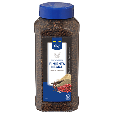 Pimienta negra grano - 500g - Metro Chef - AZALA GOURMET