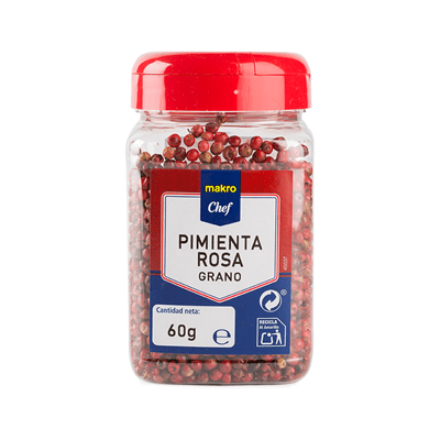 Pimienta rosa grano bote - 50g - Makro Chef - AZALA GOURMET